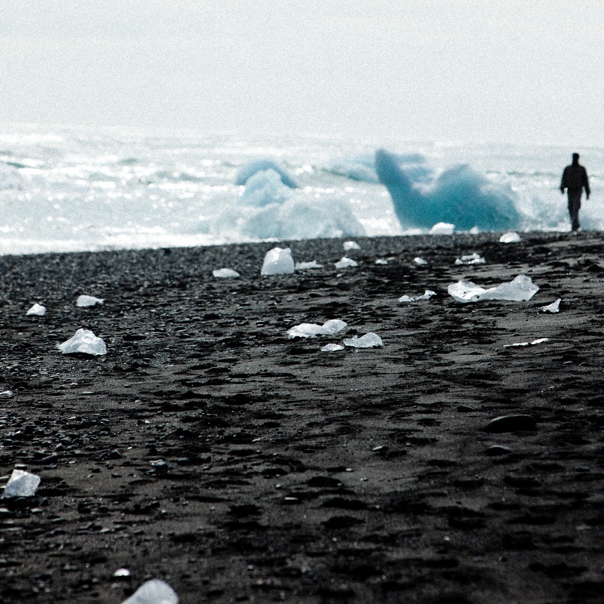 Black sand and ice, Iceland, Andrea Fremiotti