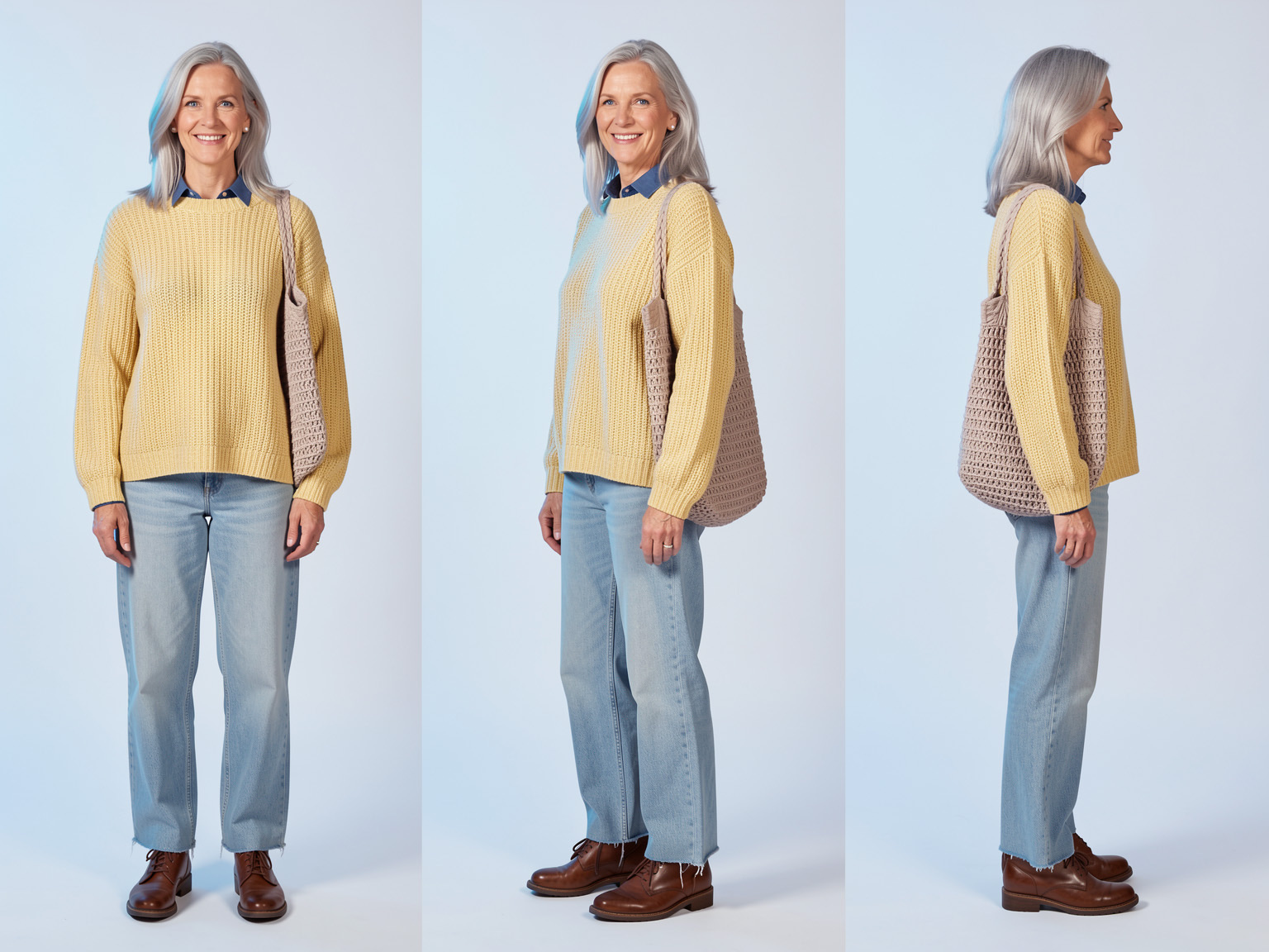 Astrid, three views