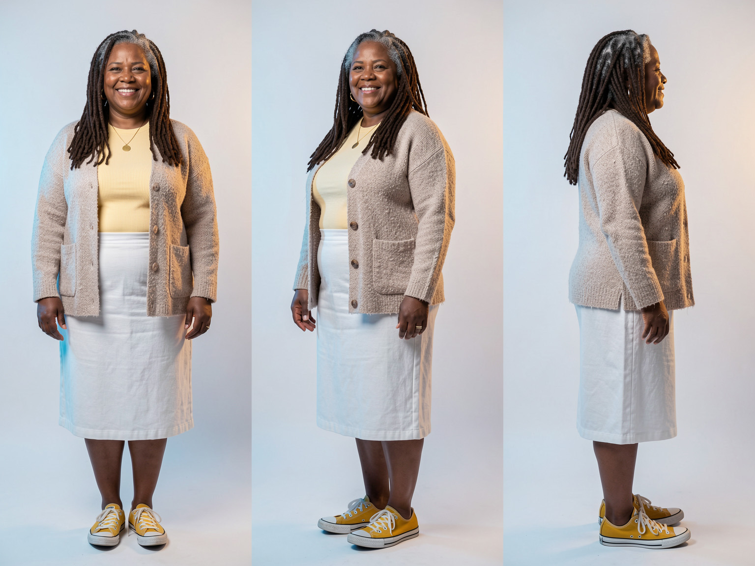 Camille, three views