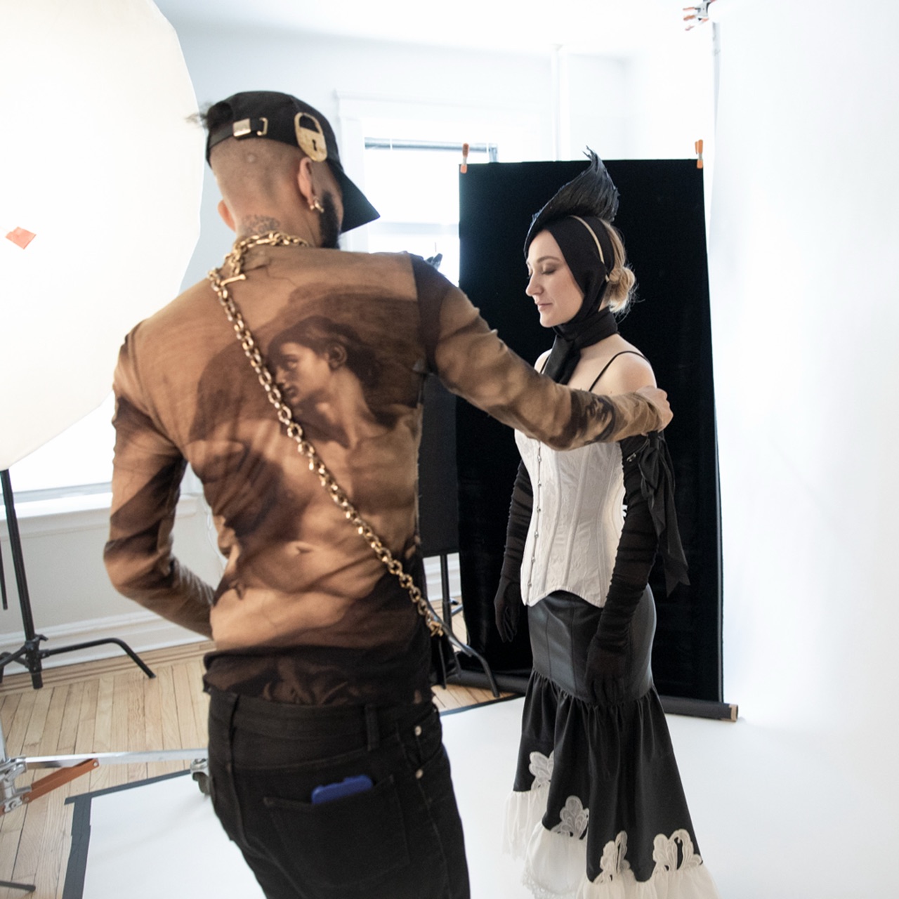 Behind the scenes at the sitting